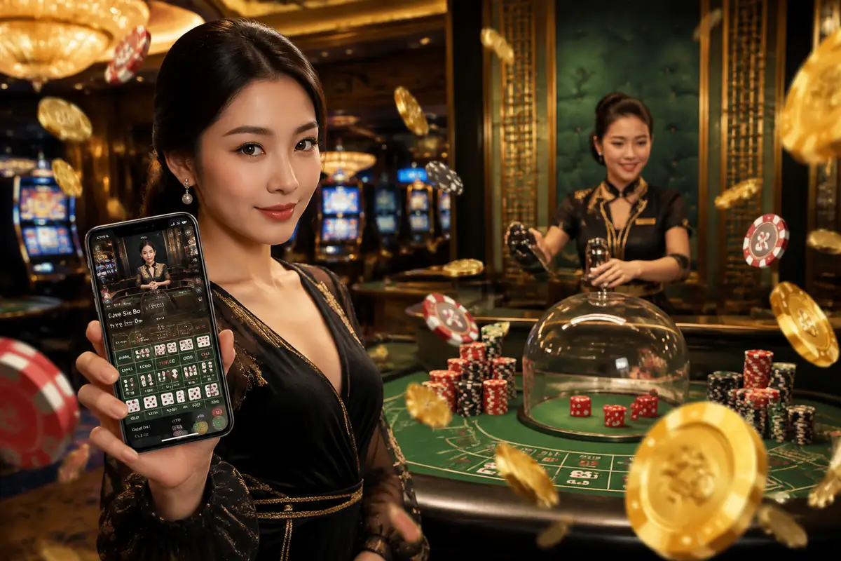 kk8bet Casino meja baccarat dealer langsung
